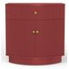 Olivia Burgundy 1 Drawer Nightstand