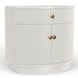 Olivia Coconut Milk 1 Drawer Nightstand
