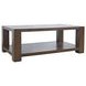 Brownstone Chocolate Brown Rectangular Coffee Table