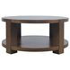 Brownstone Chocolate Brown Round Coffee Table