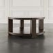 Brownstone Chocolate Brown Round Coffee Table