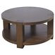 Brownstone Chocolate Brown Round Coffee Table