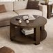 Brownstone Chocolate Brown Round Coffee Table