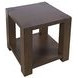 Brownstone Chocolate Brown Rectangular Occasional Tabe Set