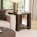 Brownstone Chocolate Brown Square End Table