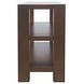 Brownstone Chocolate Brown Rectangular Console Table