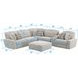 Terrence Oyster 7 Piece Sectional with USB Charging