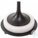 Sentry Black and White Marble End Table