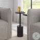 Bead Black Marble Drink Table