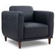 Beckett Midnight Blue Leather Living Room Set