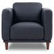 Beckett Midnight Blue Leather Living Room Set