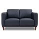 Beckett Midnight Blue Leather Living Room Set