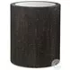 Sequoia Rustic Dark Walnut Mirrored Top Accent Table