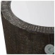 Sequoia Rustic Dark Walnut Mirrored Top Accent Table