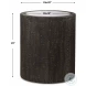 Sequoia Rustic Dark Walnut Mirrored Top Accent Table