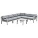 Nash Outdoor Seating Buff 7 Piece Outdoor Modular Sectional with Coffee Table