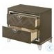 Skylar Dark Champagne 2 Drawer Nightstand
