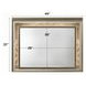 Skylar Dark Champagne Rectangular Dresser Mirror with LED