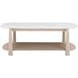 Horizons White Oak and White Marble Rectangular Occassional Table Set