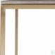 Trebon Charcoal Gray and Brushed Brass Cocktail Table