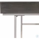 Claude Smoke Gray and Brushed Nickel Desk