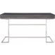 Claude Smoke Gray and Brushed Nickel Desk