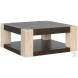 Harmony Carbon Mindi And Blonde Acacia Cocktail Table