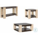 Harmony Carbon Mindi And Blonde Acacia Cocktail Table