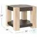 Harmony Carbon Mindi And Blonde Acacia End Table