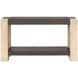Harmony Carbon and Blonde Rectangular Console Table