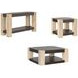Harmony Carbon and Blonde Rectangular Console Table