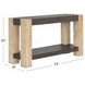 Harmony Carbon and Blonde Rectangular Console Table