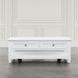 Westport White Rectangular Occasional Table Set with Storage