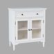 Westport White 2 Glass Door Accent Cabinet