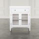 Westport White 2 Glass Door Accent Cabinet