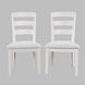 Westport Gray Upholstered Ladder Back Dining Chair Set of 2