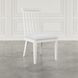 Westport White Upholstered Slat Back Dining Chair Set of 2