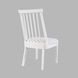 Westport White Upholstered Slat Back Dining Chair Set of 2
