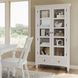 Westport White 2 Glass Door Tall Accent Storage Cabinet