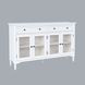 Westport White 4 Glass Door Sideboard