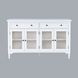 Westport White 4 Glass Door Sideboard
