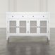Westport White 4 Glass Door Sideboard