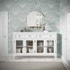 Westport White 4 Glass Door Sideboard