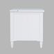 Westport White Rectangular Chairside End Table with USB Charging