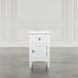 Westport White Rectangular Chairside End Table with USB Charging
