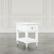 Westport White Rectangular Chairside End Table