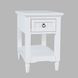 Westport White Rectangular Chairside End Table
