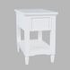 Westport White Rectangular Chairside End Table