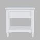 Westport White Rectangular Chairside End Table