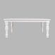 Westport White 72" Extendable Rectangular Dining Room Set